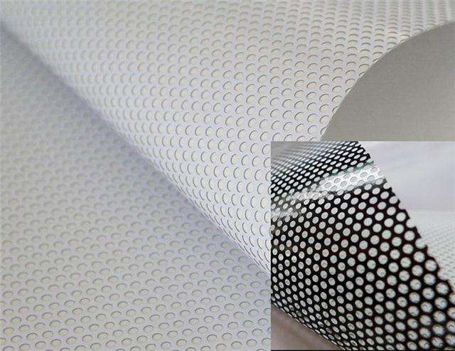 Perforated One Way Vision Automatic Perforation Vinyl Film For Windows