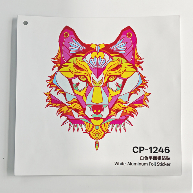 White Aluminum Foil Sticker