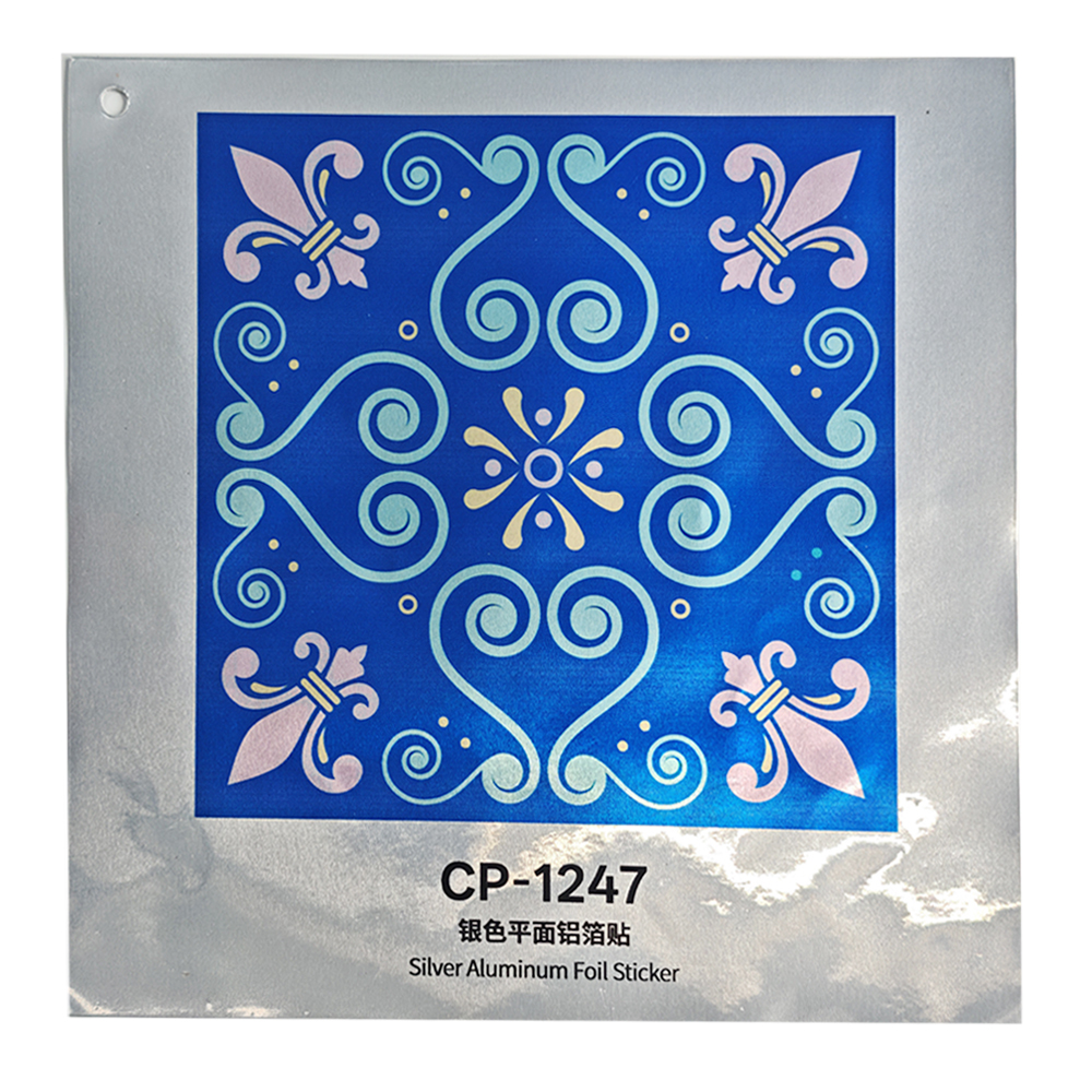 Silver Aluminum Foil Sticker