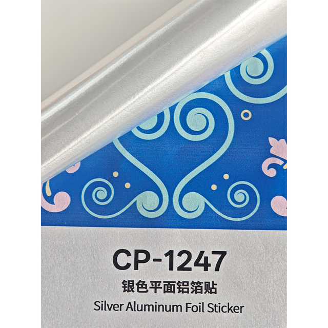 Silver Aluminum Foil Sticker