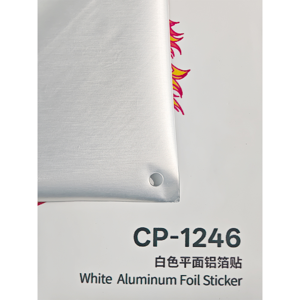 White Aluminum Foil Sticker